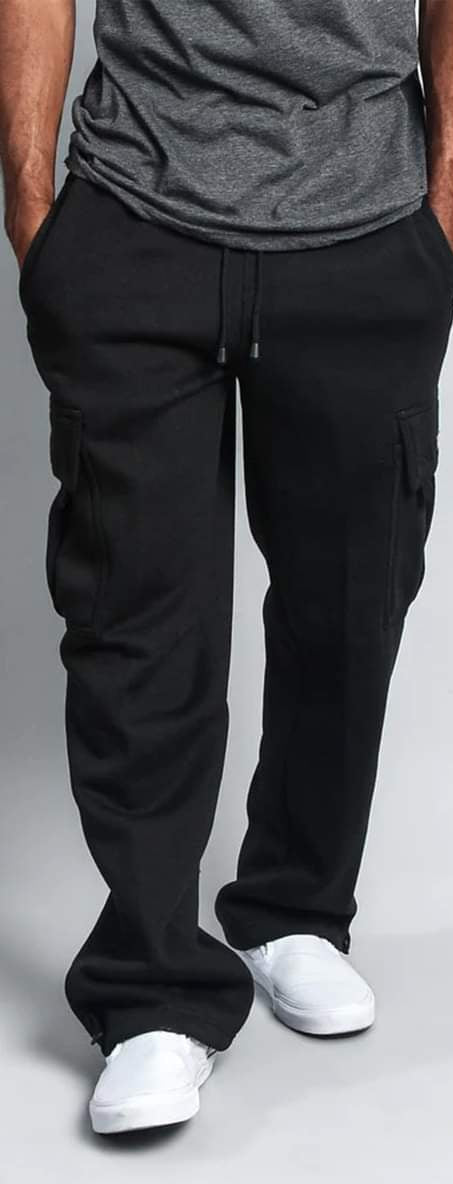 MEN'S TERRY FLEECE CARGO PANT